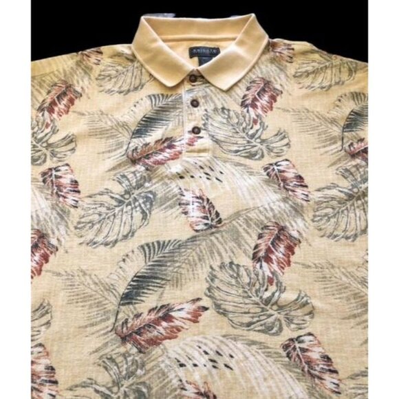 Knights Sportswear Mens 2XLT Polo Golf Rugby Hawaiian Tropical S/S Shirt Aloha - Picture 2 of 5